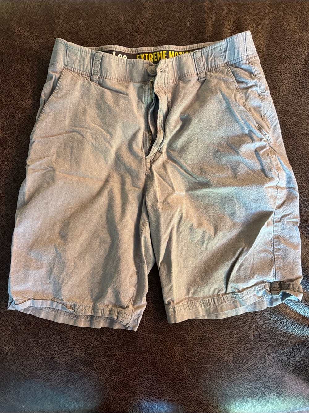 Men's Lee Extreme motion  Casual Light Gray Shorts